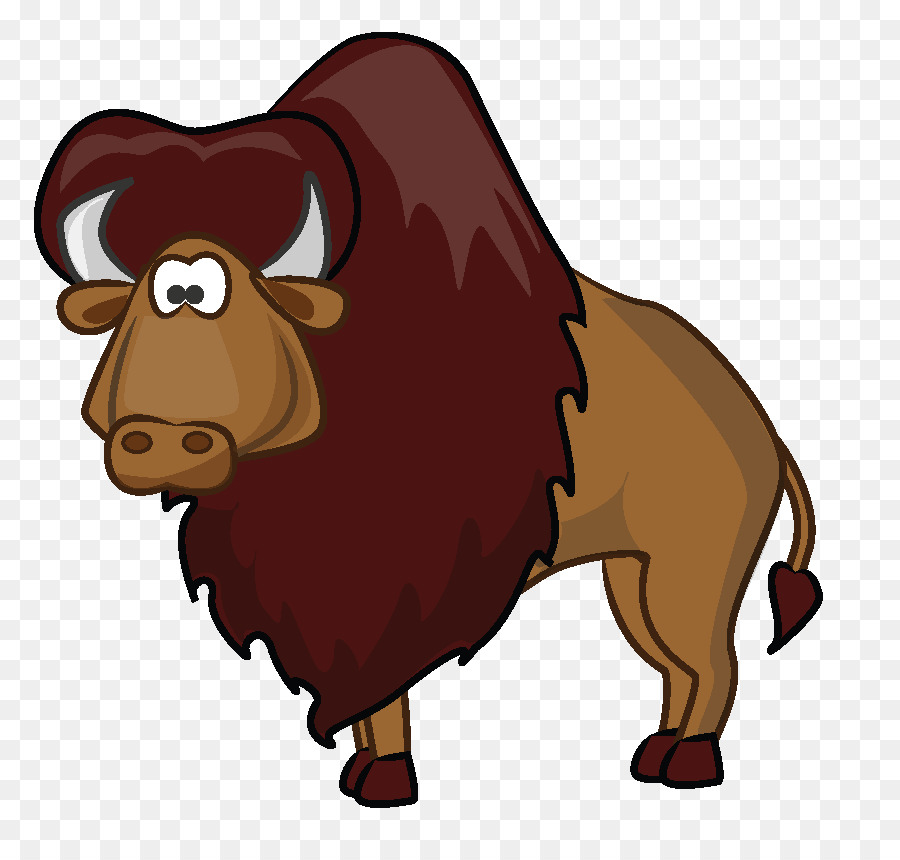 American bison cartoon.