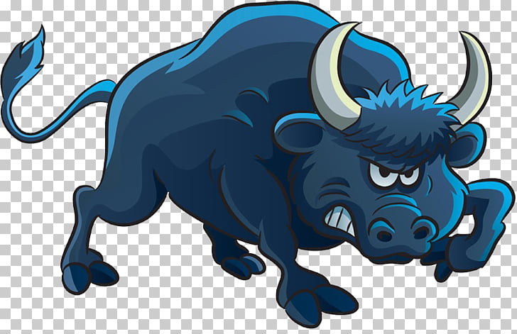 Bull Cartoon Illustration, Angry cow PNG clipart