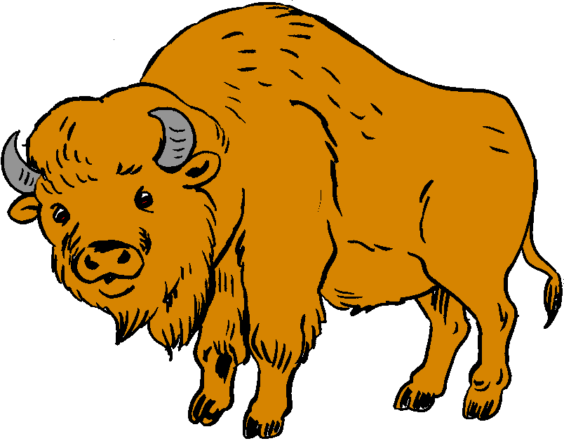 Free bison cliparts.