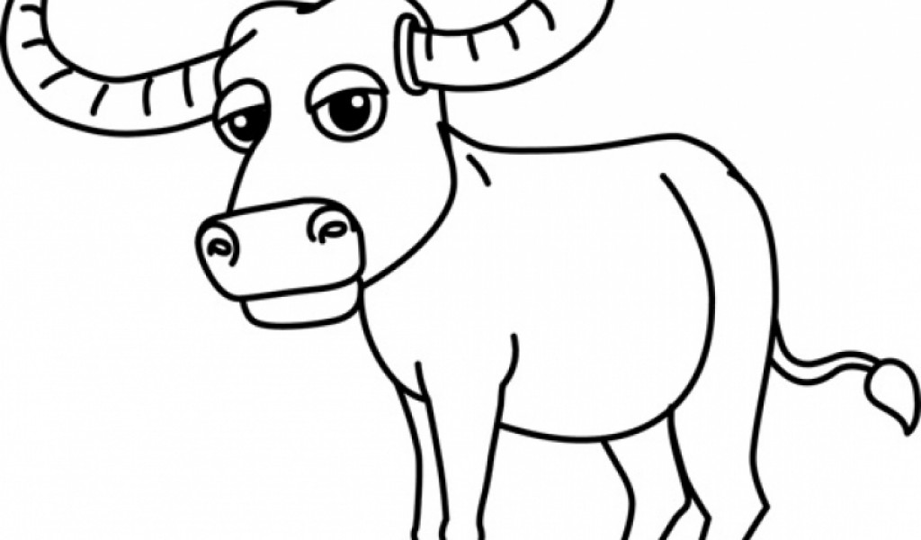 Buffalo clipart drawing.