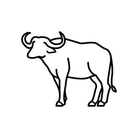 Indian buffalo clipart.