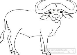 Image result for buffalo clipart black and white