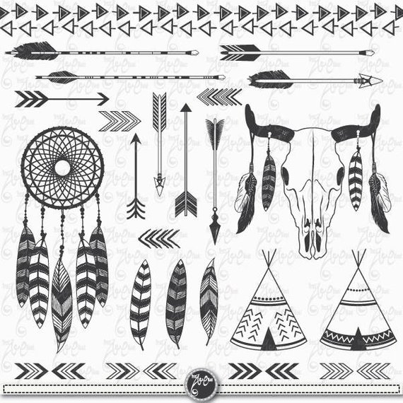 Tribal clipart indian.