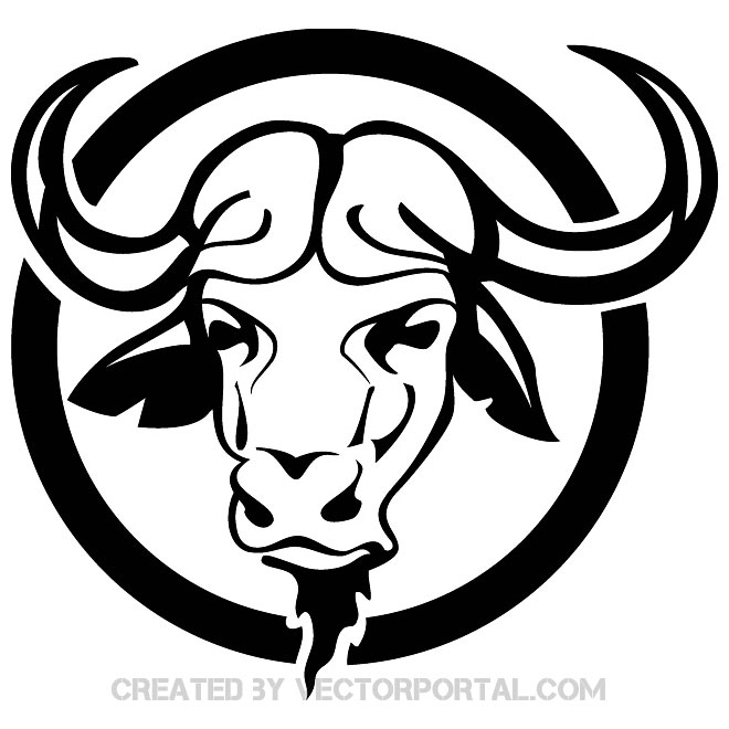 Buffalo clip art vectors download free vector art image