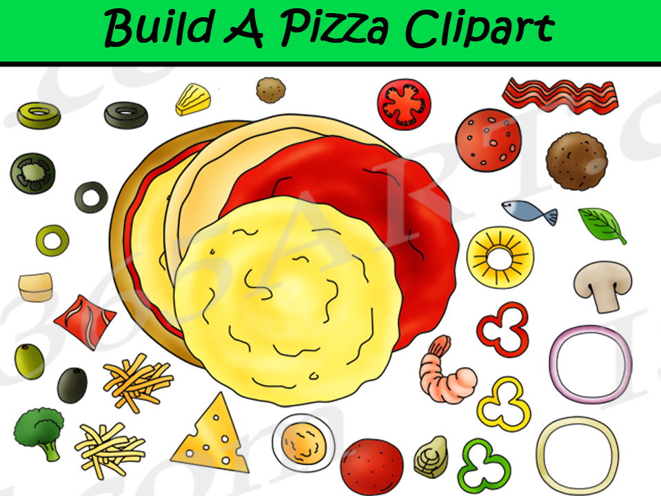Build pizza clipart.