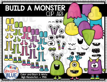 Build a Monster Clipart Set