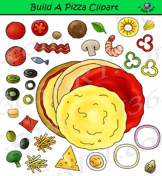 Build A Pizza Clip Art Bundle Pack