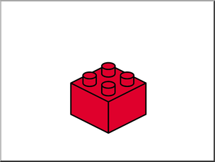 LEGO ClipArt, Building Blocks, FREE CLIPART, Red LEGO Block