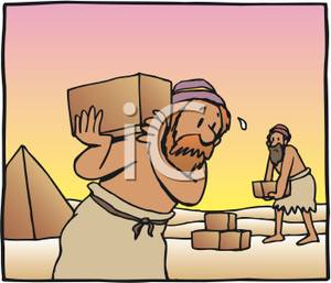 Men Building the Pyramids
