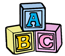 Free alphabet blocks.