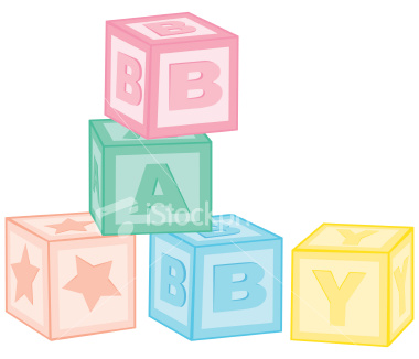 Baby building blocks.