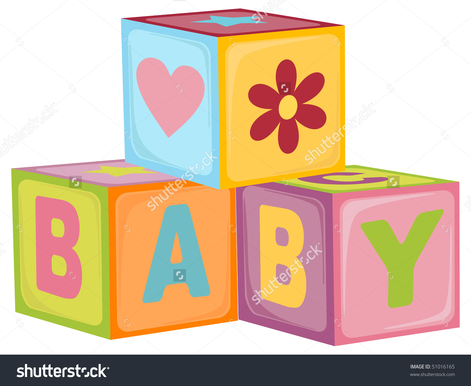 building blocks clipart baby