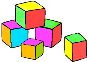 building blocks clipart plain