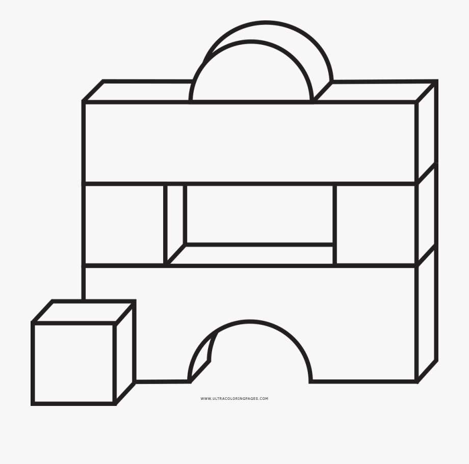 Block Coloring Pages New Free Of With Building Blocks