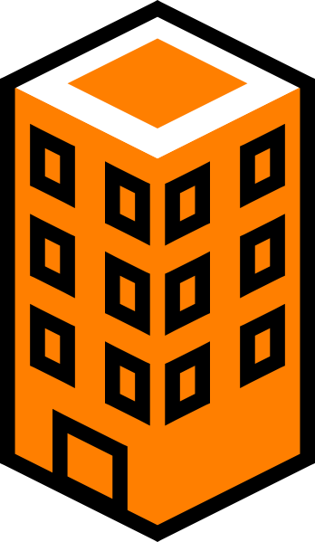 Office Building Orange clip