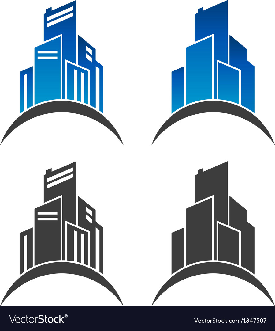 Real Estate Building Logo Icons