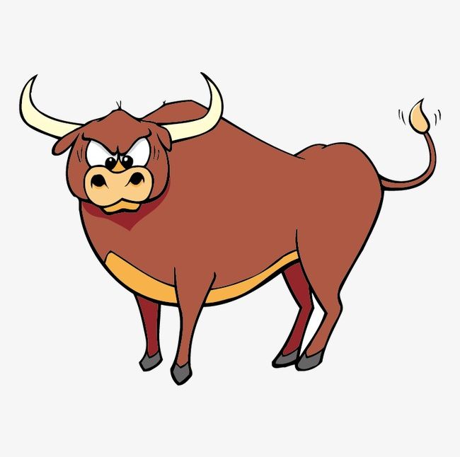 Angry bull png.
