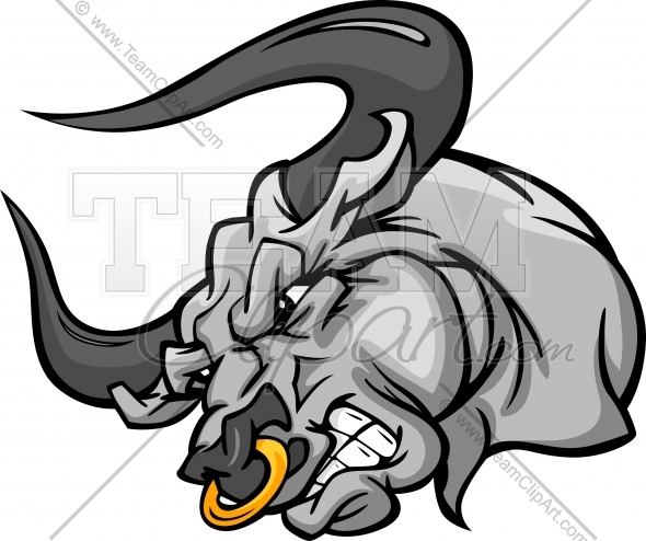 Bull Mascot Clipart Cartoon Image
