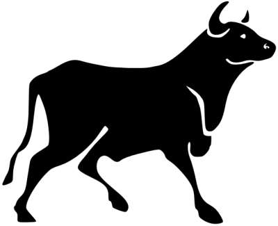Bull and bear market clipart