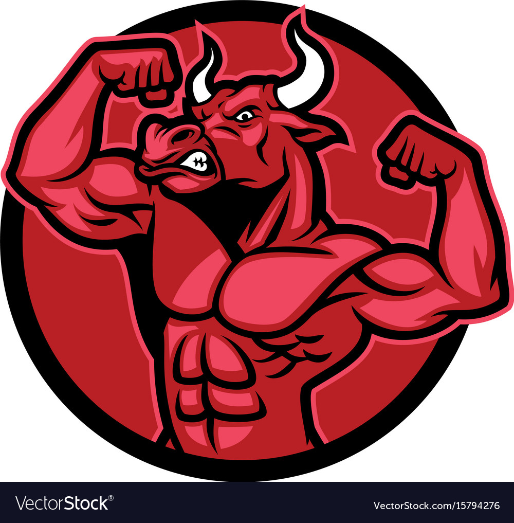 Bull bodybuilder pose.