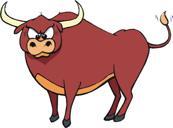 Bull cartoon image.