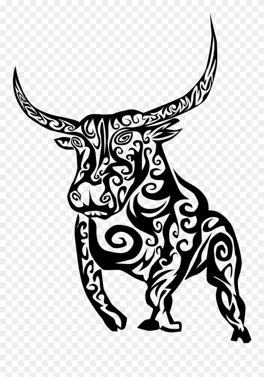 Bulltribaltribal bull tattoo.