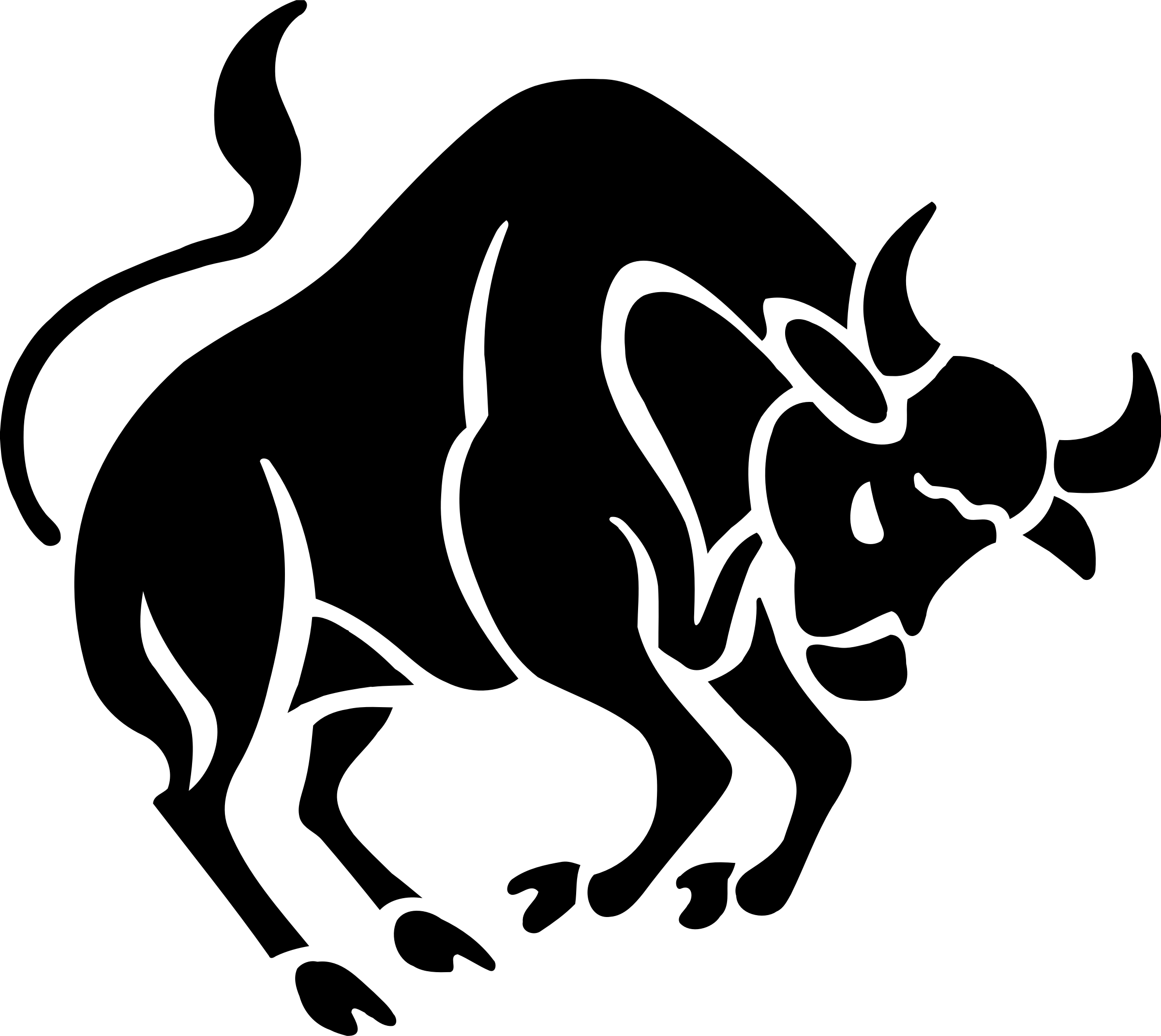 Taurus Bull Symbol Vector Clipart image