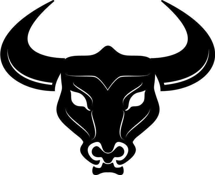 Bull Head Vector Clip Art