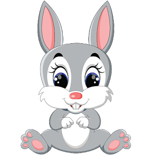 Bunny clipart cute.