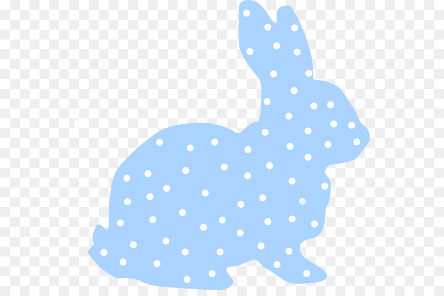 bunny clipart blue