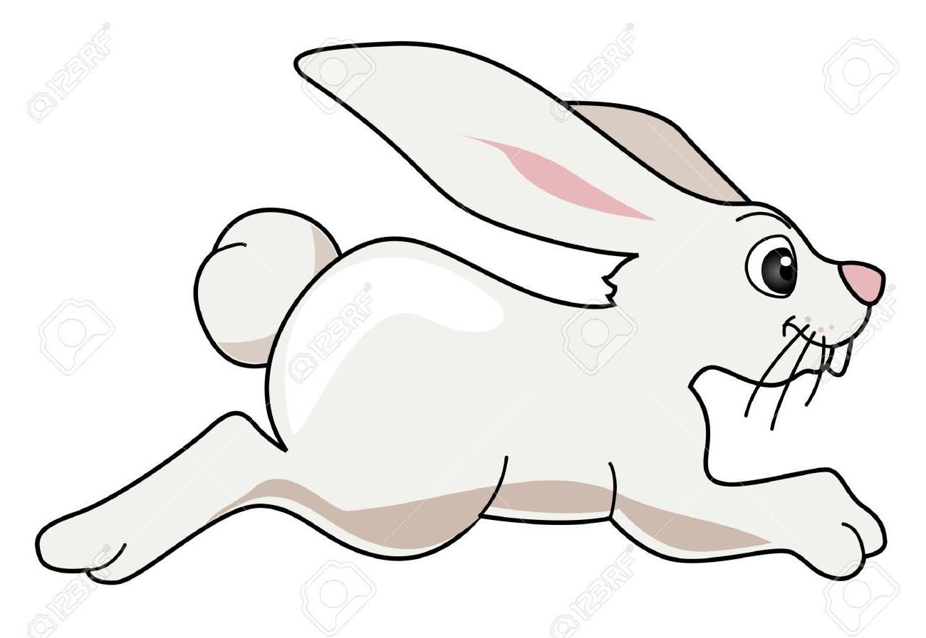 Bunny hopping clipart