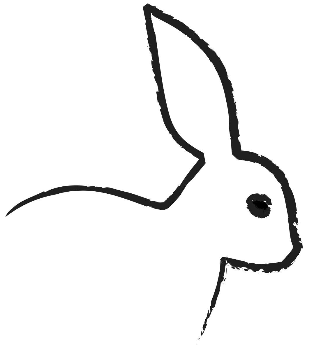 Bunnies clipart easy, Bunnies easy Transparent FREE for
