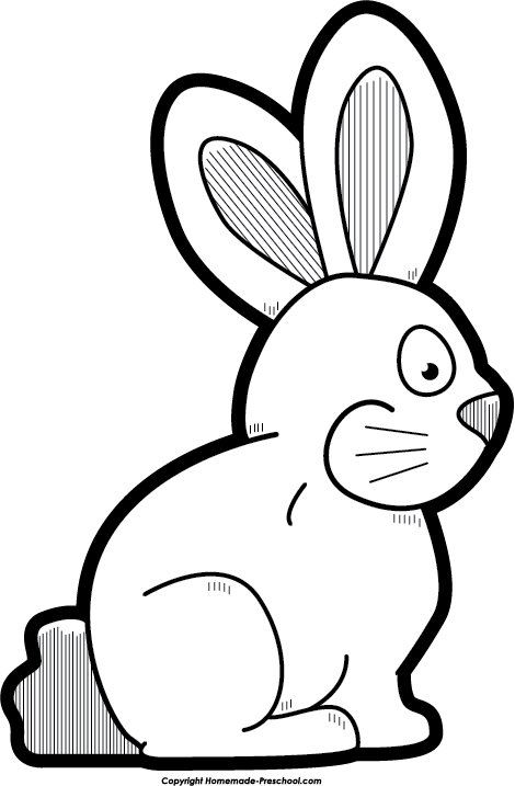Clipart bunny simple.