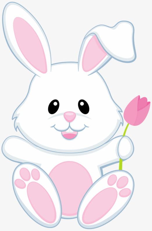 Small White Bunny PNG, Clipart, Animal, Bunny Clipart, Hand