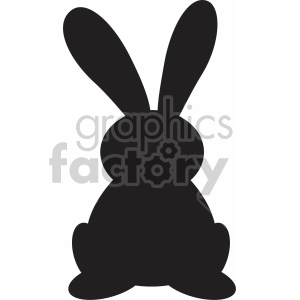 Easter bunny ears up svg cut file clipart