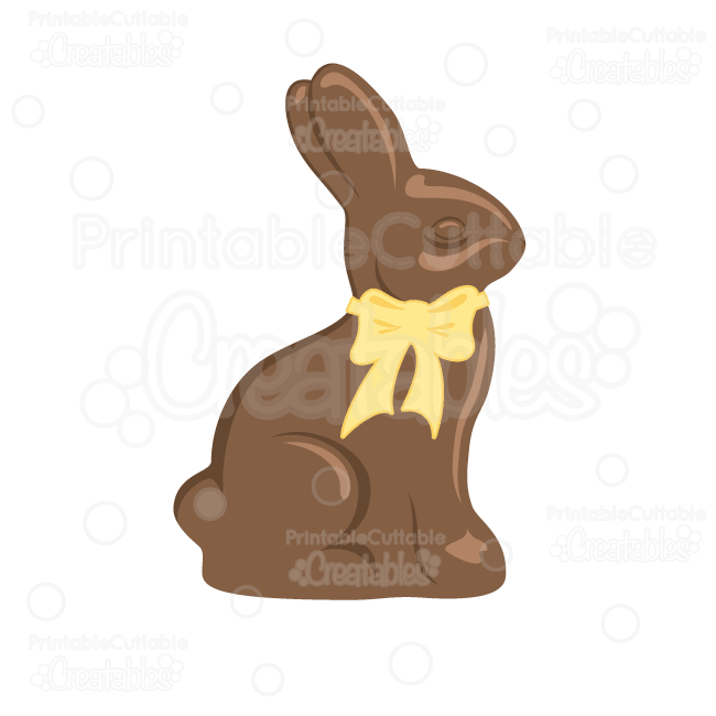 Chocolate Bunny SVG Cut File