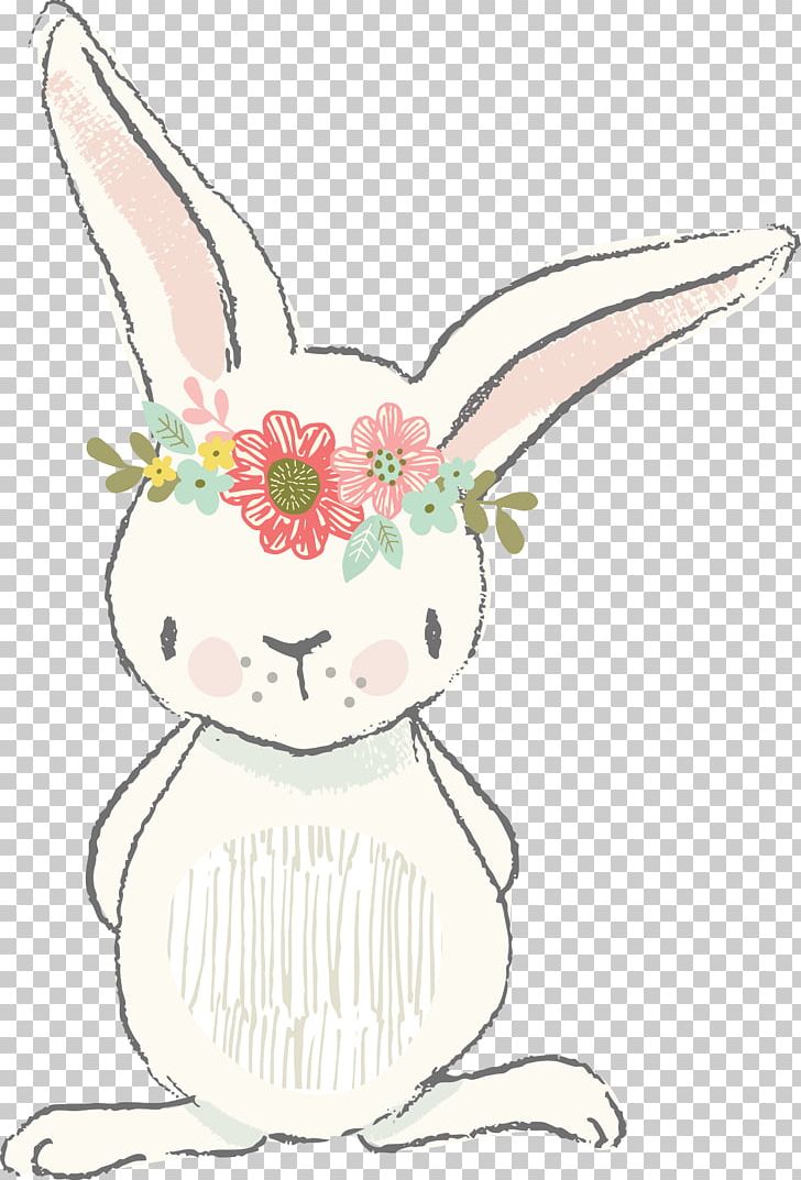 Easter Bunny Rabbit Watercolor Painting PNG, Clipart
