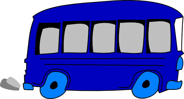 Blue Bus PNG, SVG Clip art for Web