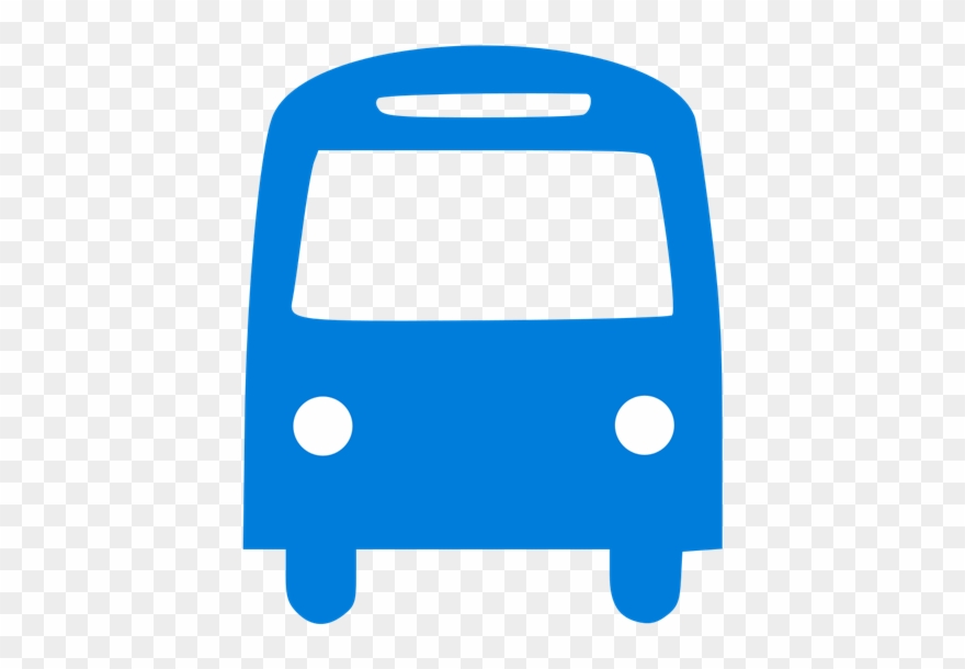 Transportation blue bus.