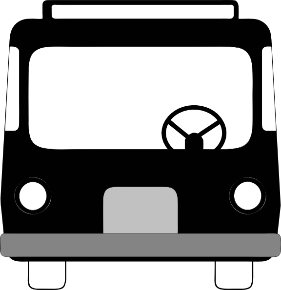 Bus Front View Clip Art at Clker