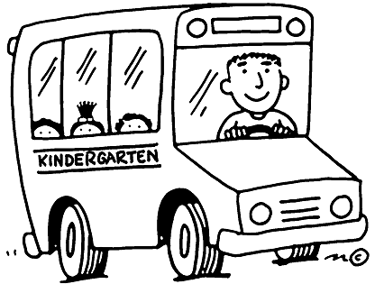 Bus black and white kindergarten clipart black and white