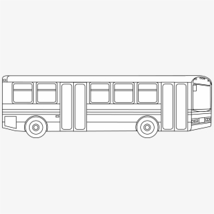 Public Transportation Bus Outline