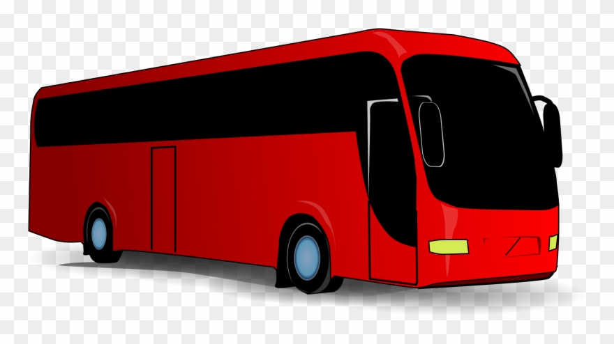 bus clipart red
