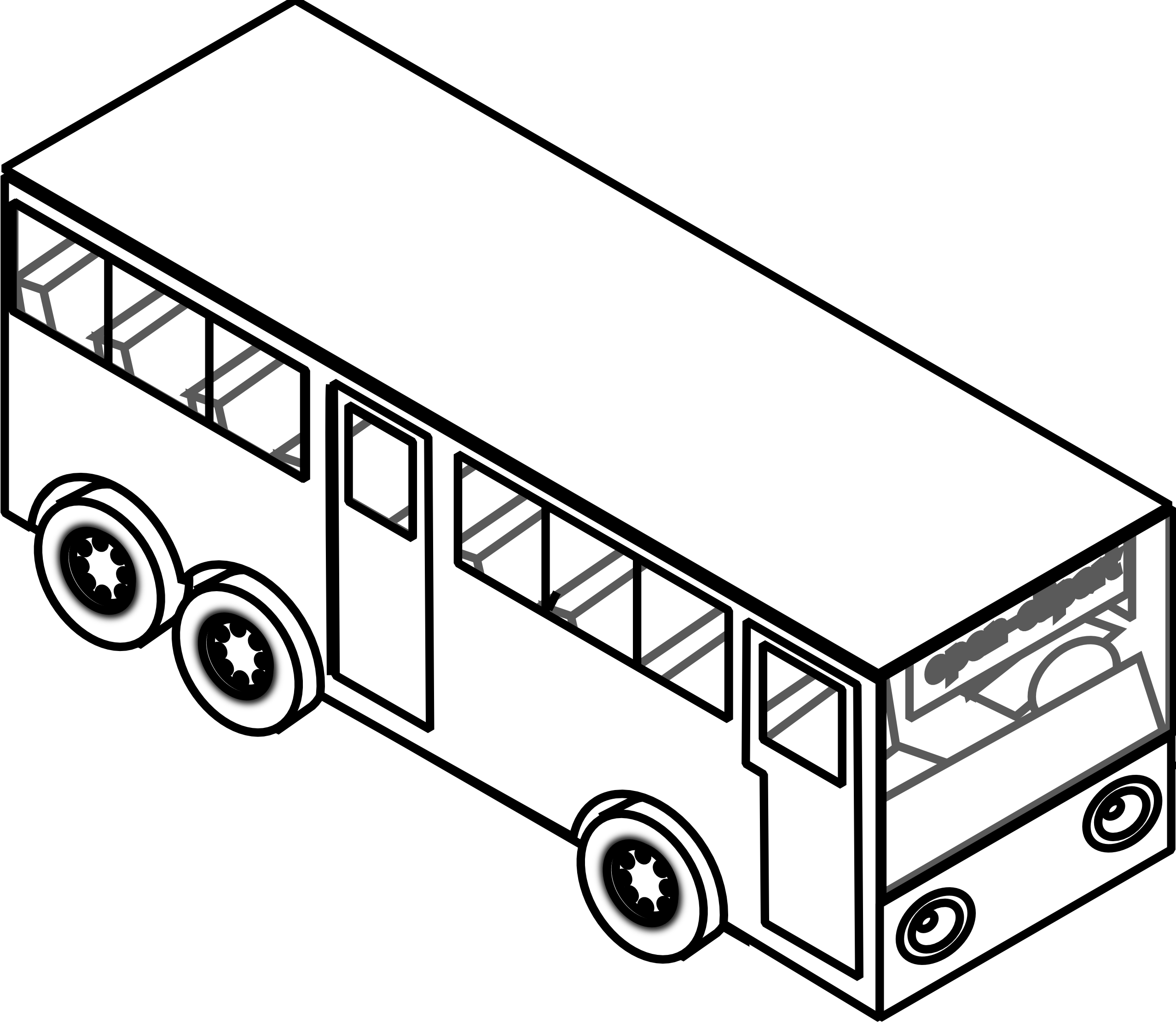 Best Bus Clipart Black And White