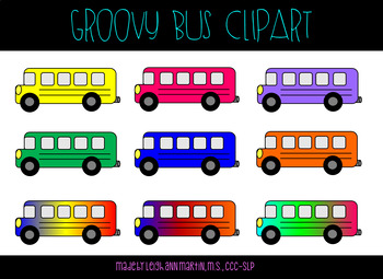 Groovy Bus Clipart