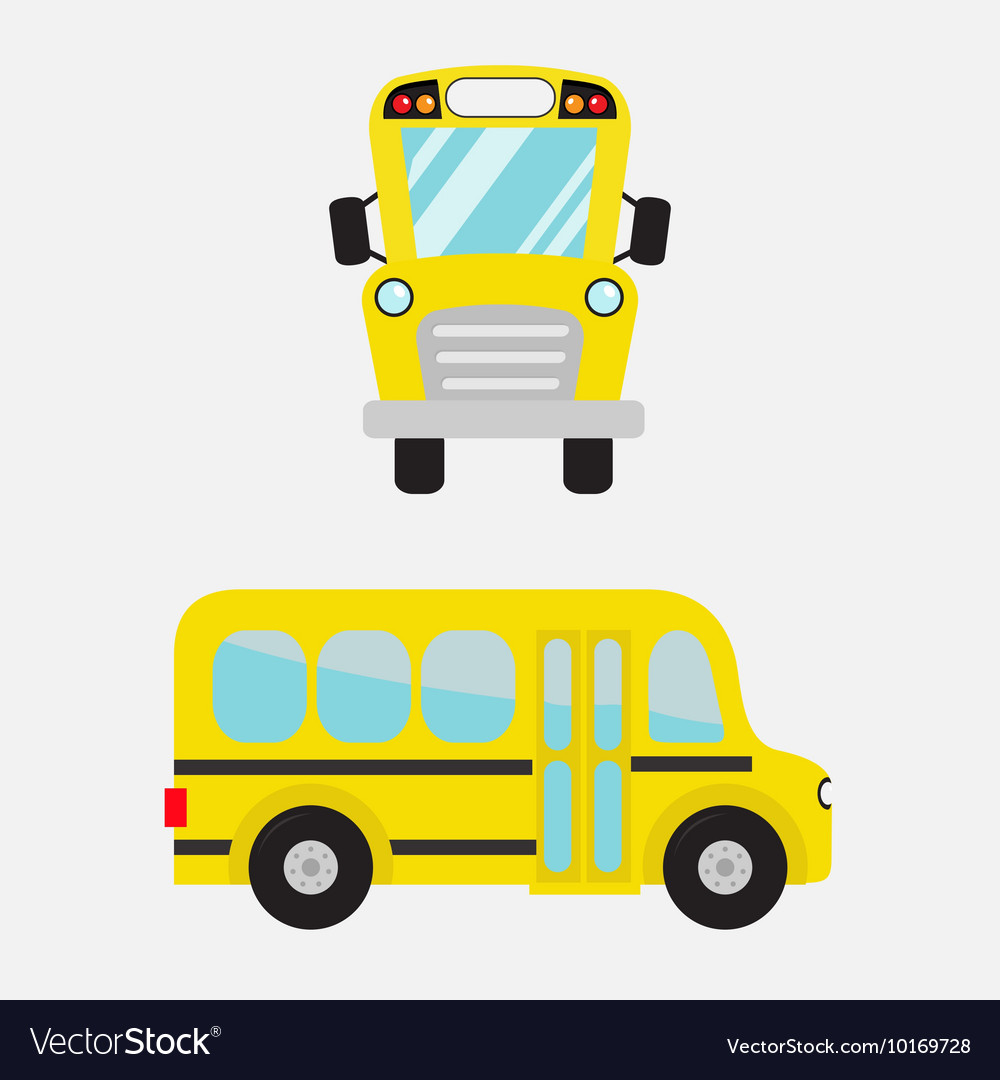 school bus clipart front view