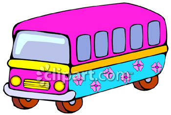 Bus and toy clipart image