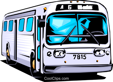 Public bus Royalty Free Vector Clip Art illustration