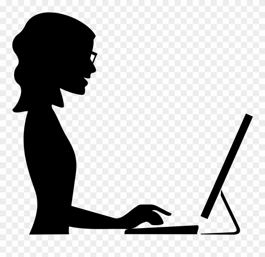 Computer Clipart Business Woman