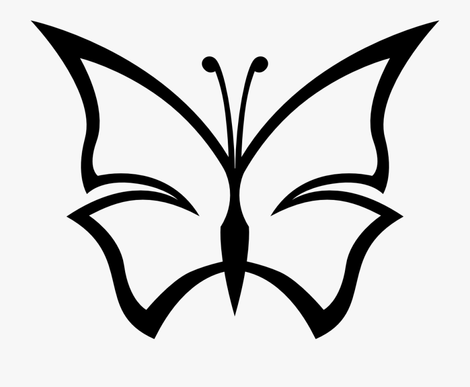 Best Butterfly Clipart Black And White